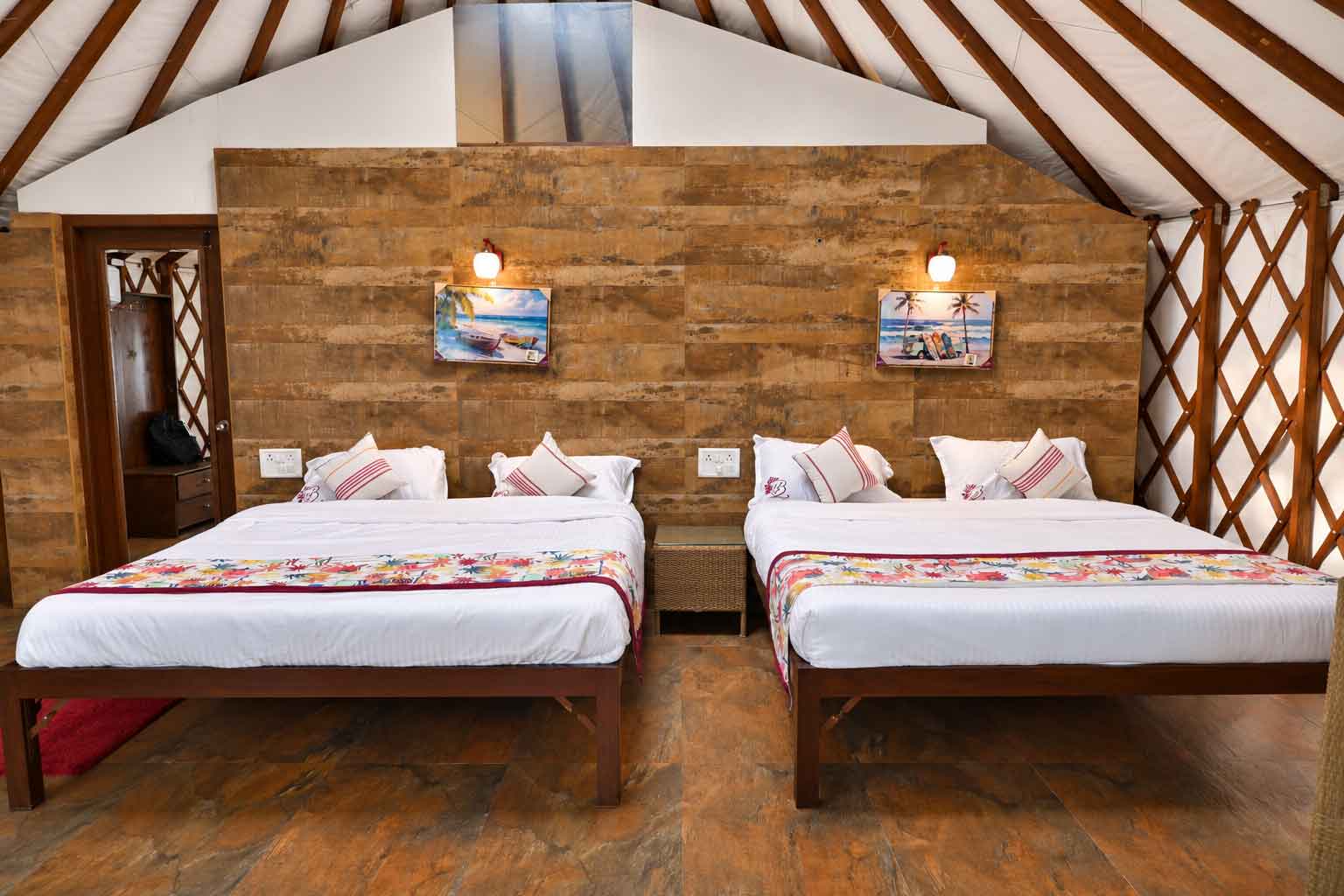 Luxury A/c Yurt Twin Double bed